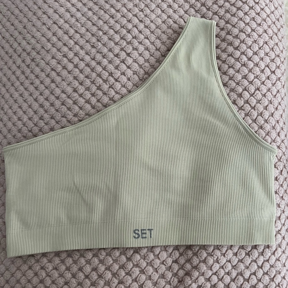SET ACTIVE Sculptflex Ribbed One Shoulder Bra